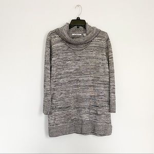 Eight Eight Eight Pocket Front Cowl Neck Sweater